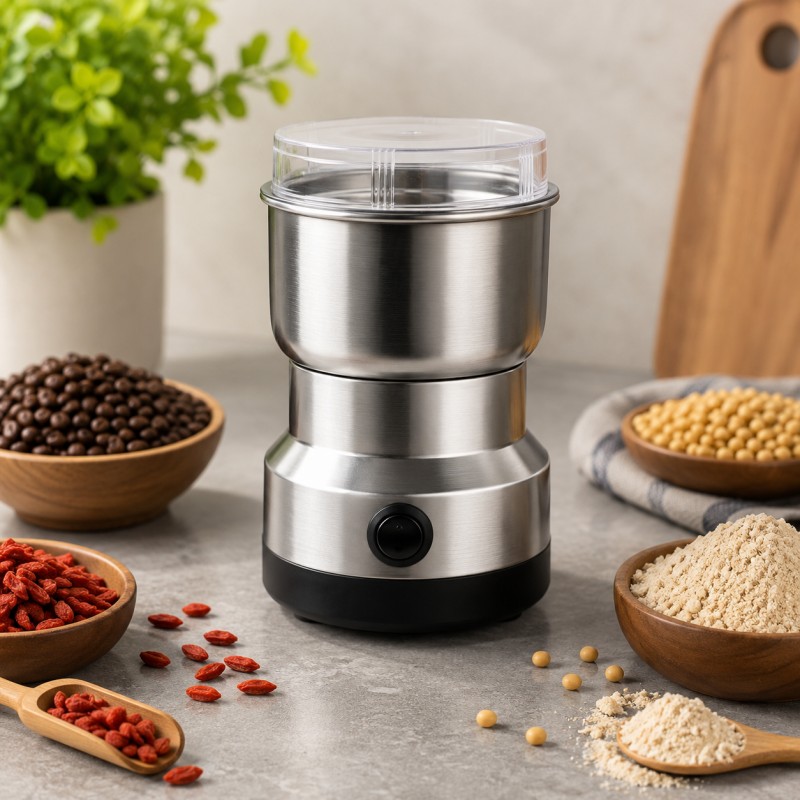RAF Mini Electric Stainless Steel Coffee Bean & Masala Grinder