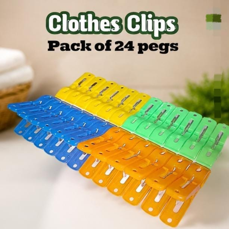 Colorful Plastic Clothes Pegs