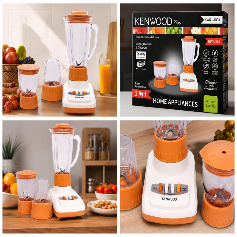 Kenwood Plus 3-in-1 Juicer, Blender & Chopper - Model KWR-3004