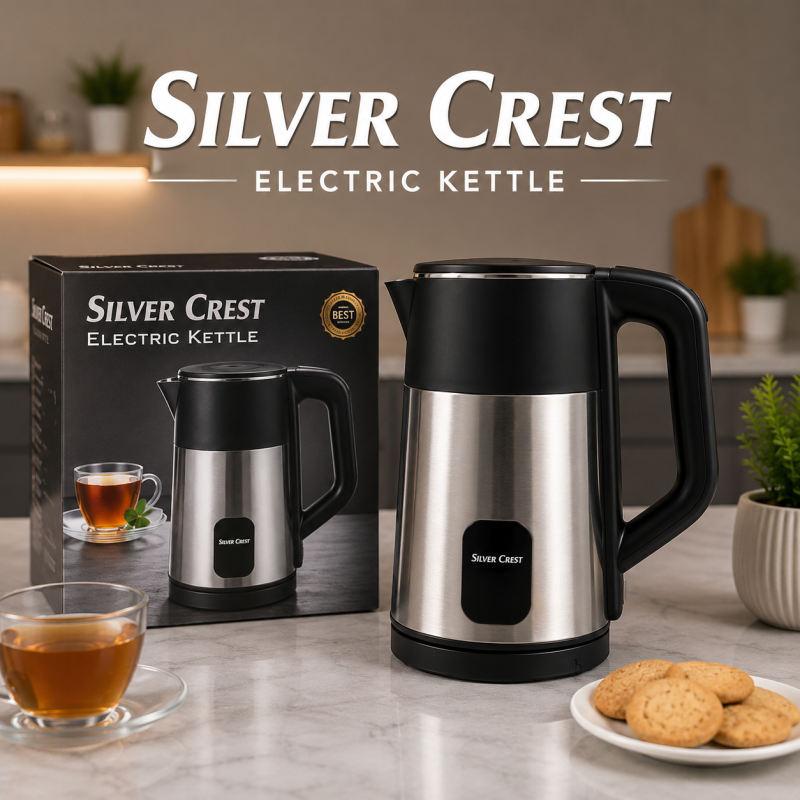 SilverCrest 2.0L Stainless Steel Electric Kettle - Model SC-705 (2200W)