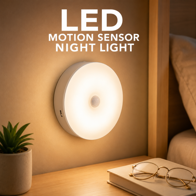 Smart Motion Sensor LED Night Light & Wall Lamp