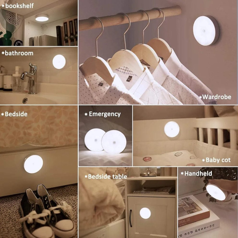 Smart Motion Sensor LED Night Light & Wall Lamp
