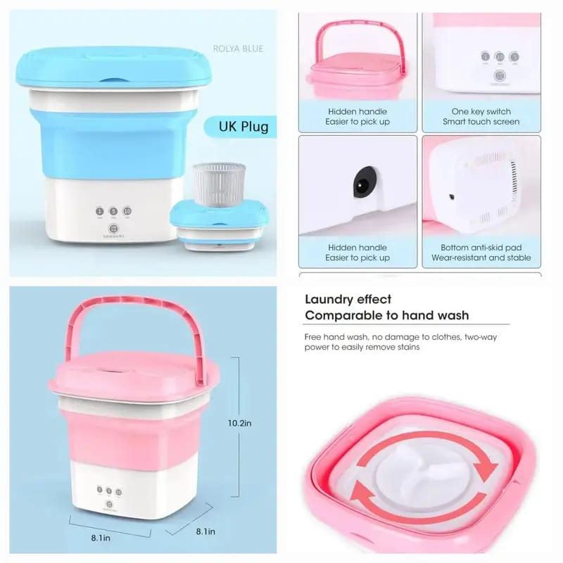 Compact Portable Mini Electric Washing Machine & Spin Dryer