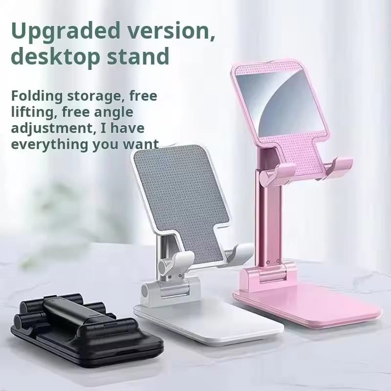 Portable Foldable & Retractable Desktop Live Streaming Phone & Tablet Holder