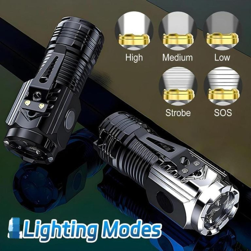 Portable Rechargeable Mini LED Flashlight