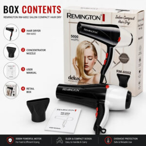 Remington RM-6002 Professional Salon Compact Hair Dryer (5000W)