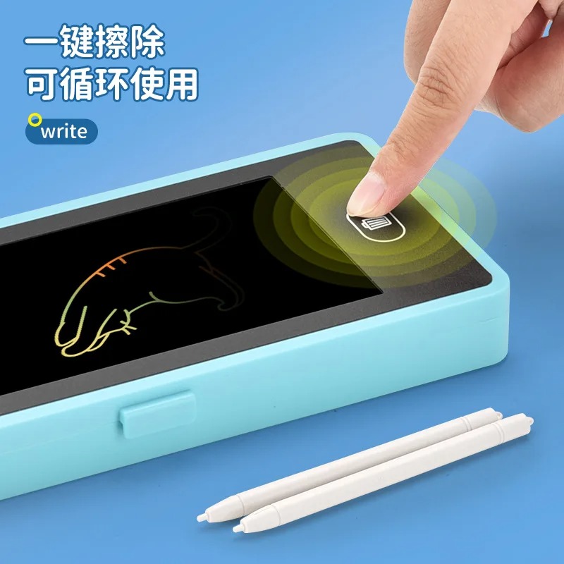 Multifunctional LCD Writing Tablet Pencil Box with Built-In Calculator