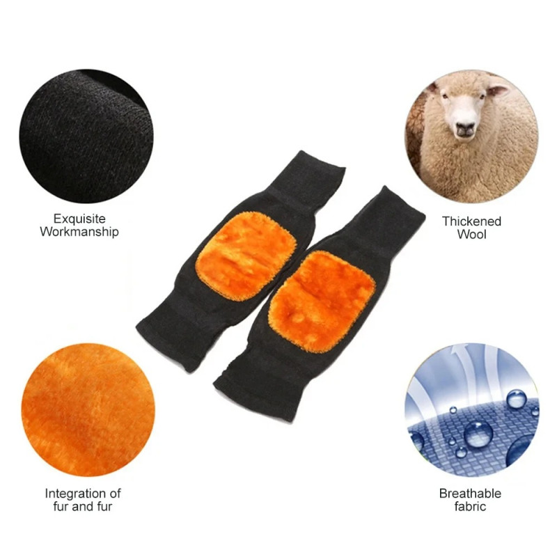 Thermal Winter Warm Knee Pads - Thickened Windproof Joint Support Sleeves