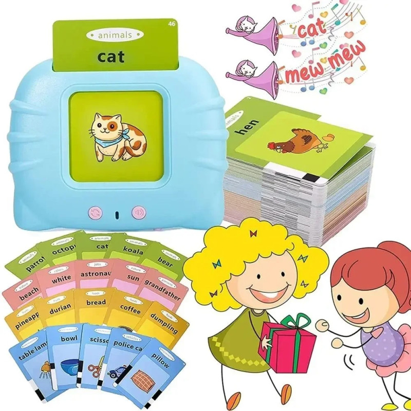 Interactive Electronic Talking Flash Cards Educational Learning Toy