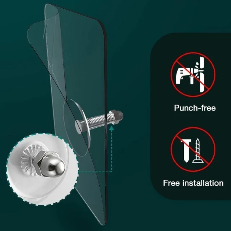 Heavy-Duty Sticky Screw Hooks - Pack of 10 Self-Adhesive Wall Hangers