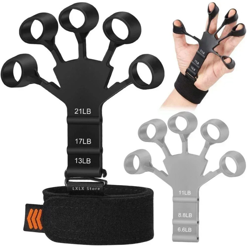 Adjustable Resistance Finger Grip Strengthener - Hand & Forearm Exerciser