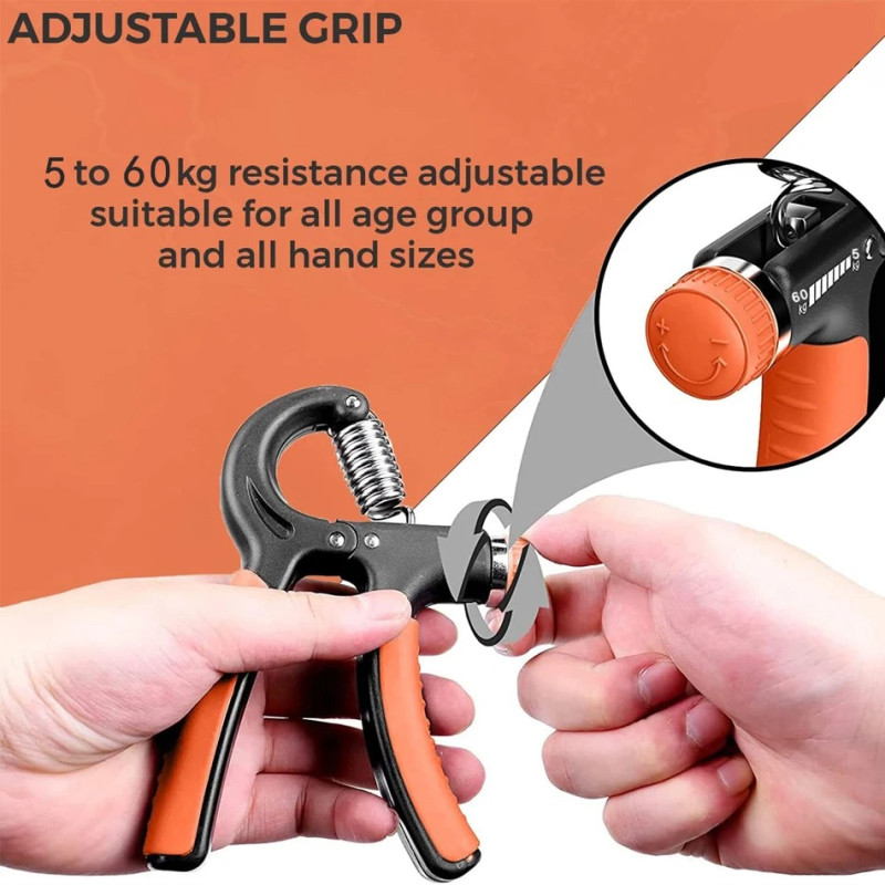 Heavy-Duty Adjustable Resistance Hand Grip Strengthener - Forearm Exerciser