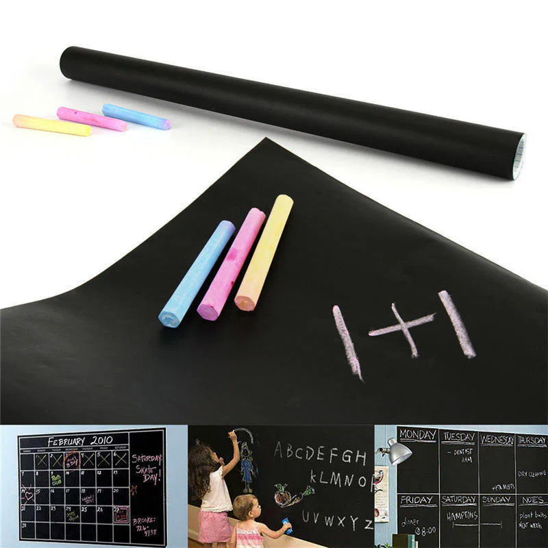 Removable Self-Adhesive Blackboard Wall Sticker Roll