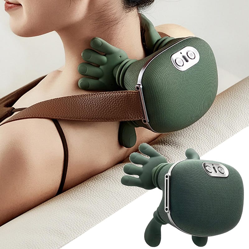 Electric Shiatsu Neck and Shoulder Massager - Deep Kneading Heat Body Reliever