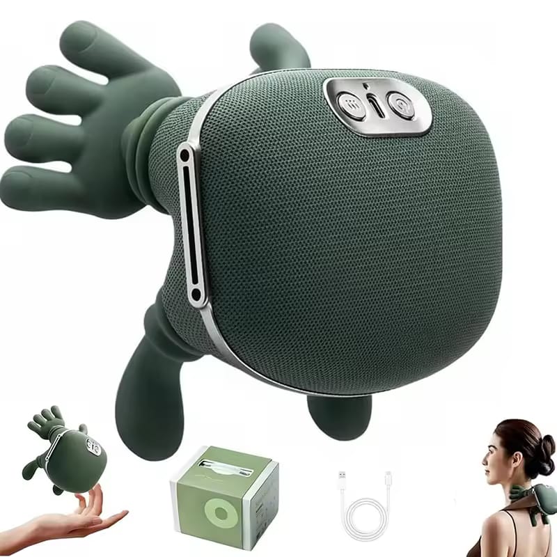 Electric Shiatsu Neck and Shoulder Massager - Deep Kneading Heat Body Reliever