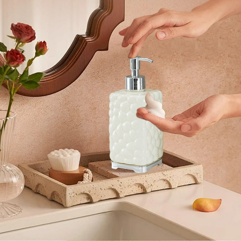 450ml Refillable Plastic Hand Sanitizer and Liquid Soap Dispenser Bottle