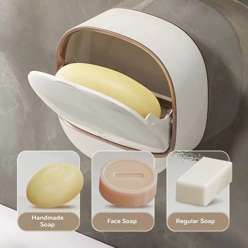 Wall-Mounted Luxury Drainage Soap Dish and Holder