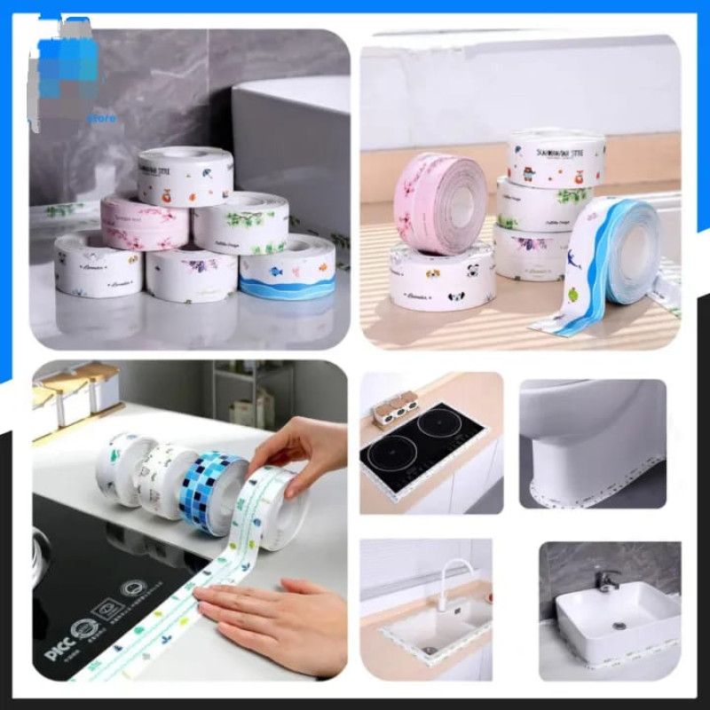 Waterproof PVC Sealing Strip Tape - Flexible Sink & Tub Caulk Strip