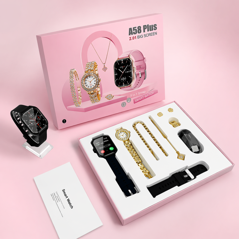 A58 Ladies Smart Watch Combo
