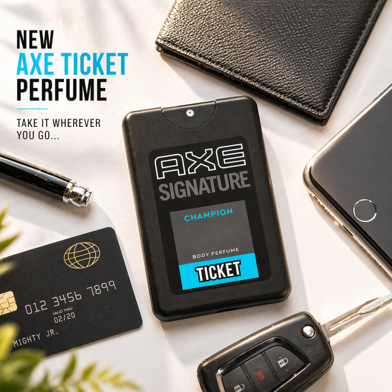 Axe Compact Mini Pocket Perfume - Travel-Ready Refreshing Body Spray