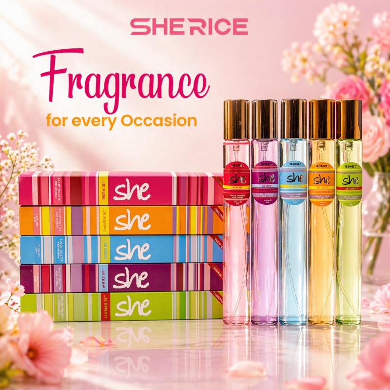 She Signature Pen Perfume Collection Travel-Size Fragrance Set for Women - Pack of 5