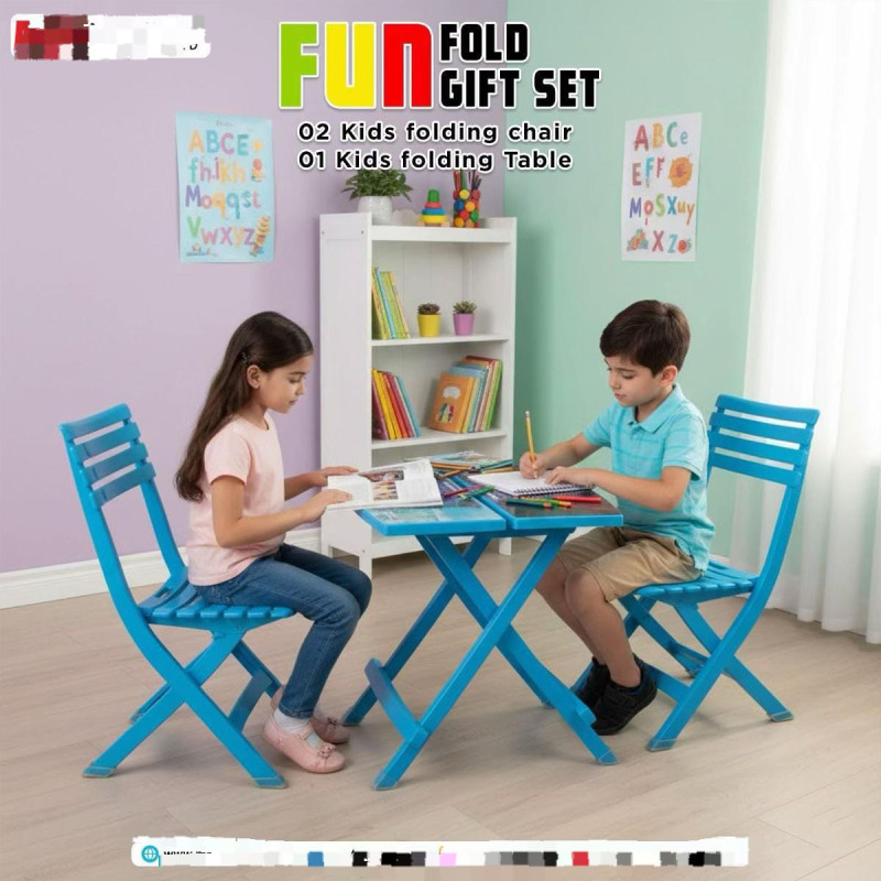 Portable Folding Kids Table and Chair Activity Gift Set