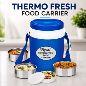 Royal Thermo Fresh Ultra 4-Tier Insulated Stainless Steel Lunch Box