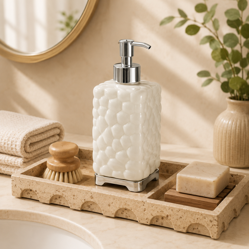 450ml Refillable Plastic Hand Sanitizer and Liquid Soap Dispenser Bottle