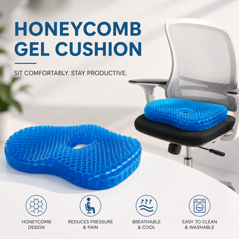 Honeycomb Ergonomic Egg Sitter Seat Cushion - Pressure Relief Pad