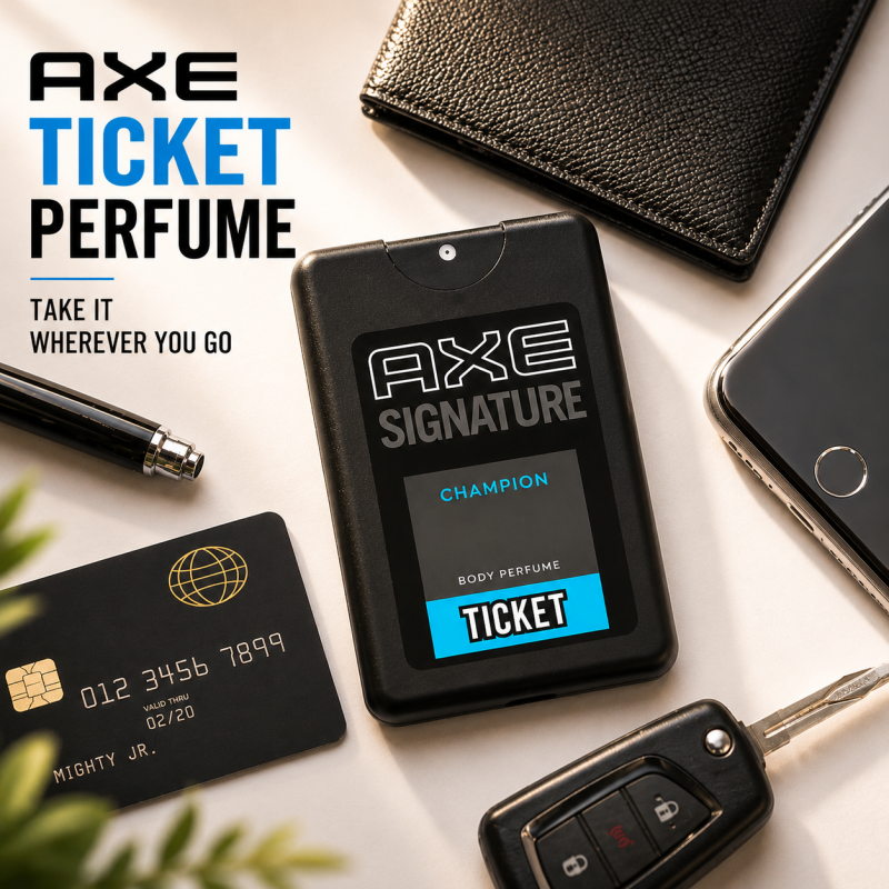 Axe Compact Mini Pocket Perfume - Travel-Ready Refreshing Body Spray