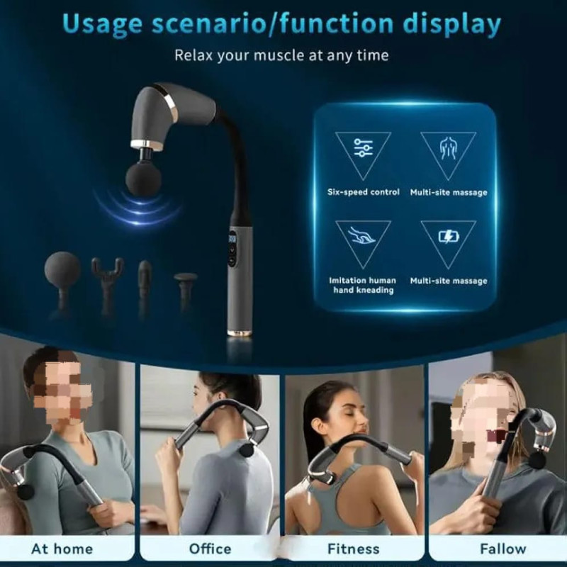 Adjustable Multi-Speed Deep Tissue Percussion Gun Massager