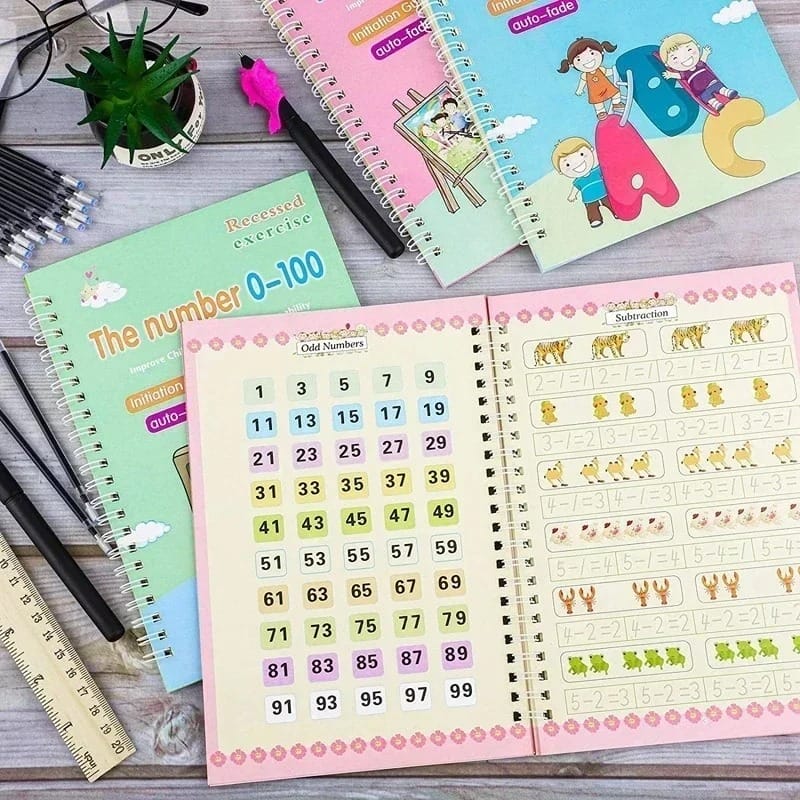 Children Writting Book