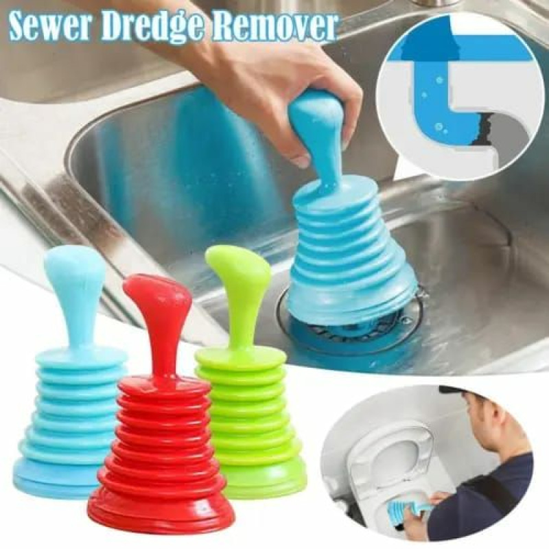 High-Pressure Heavy-Duty Sink Pump & Drain Plumber - Bathroom & Kitchen Unclogger