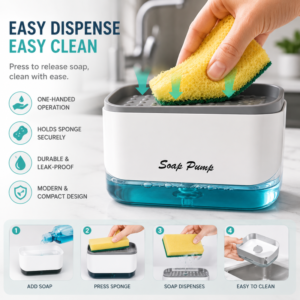 Automatic Touchless Soap Dispenser with Built-In Caddy