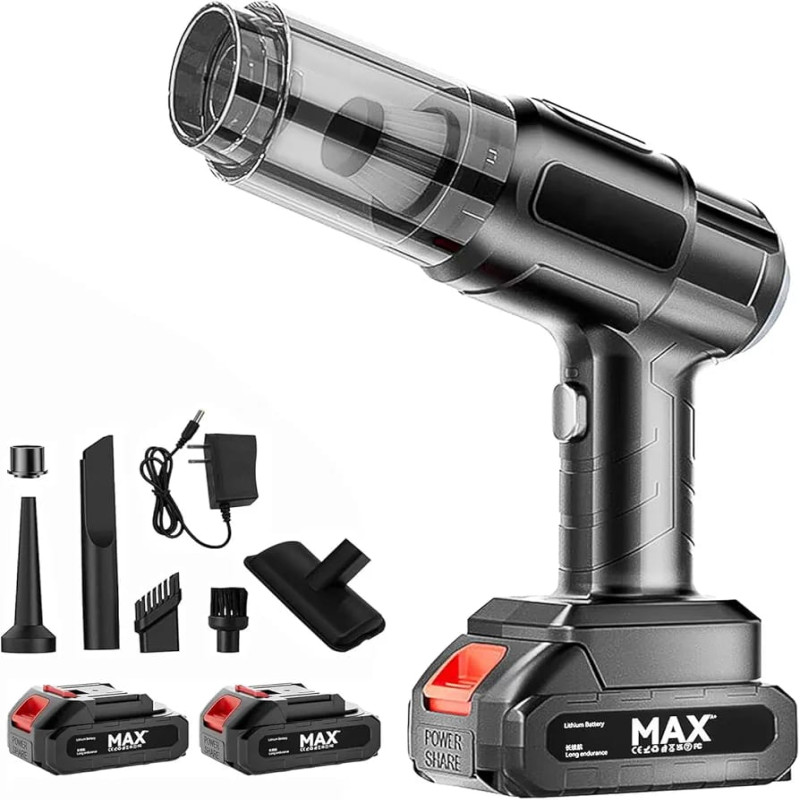 MAX Heavy-Duty Car Vacuum Cleaner - High-Power Portable Auto Detailer