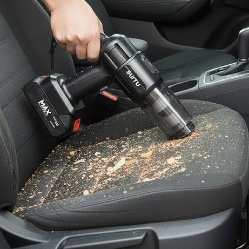 MAX Heavy-Duty Car Vacuum Cleaner - High-Power Portable Auto Detailer