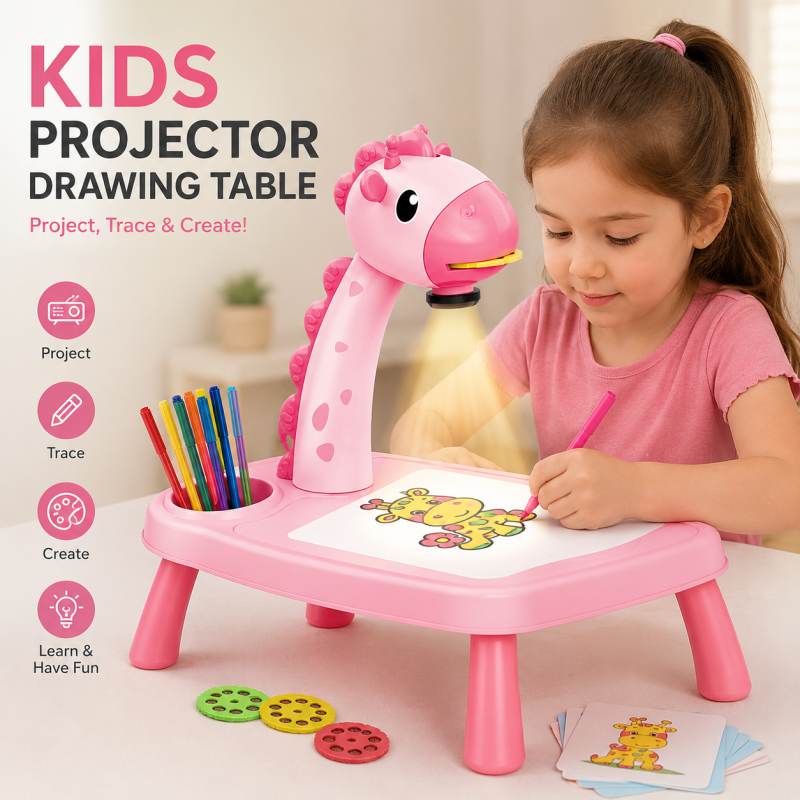 Interactive Kids Projection Drawing Board and Tracer Table Toy