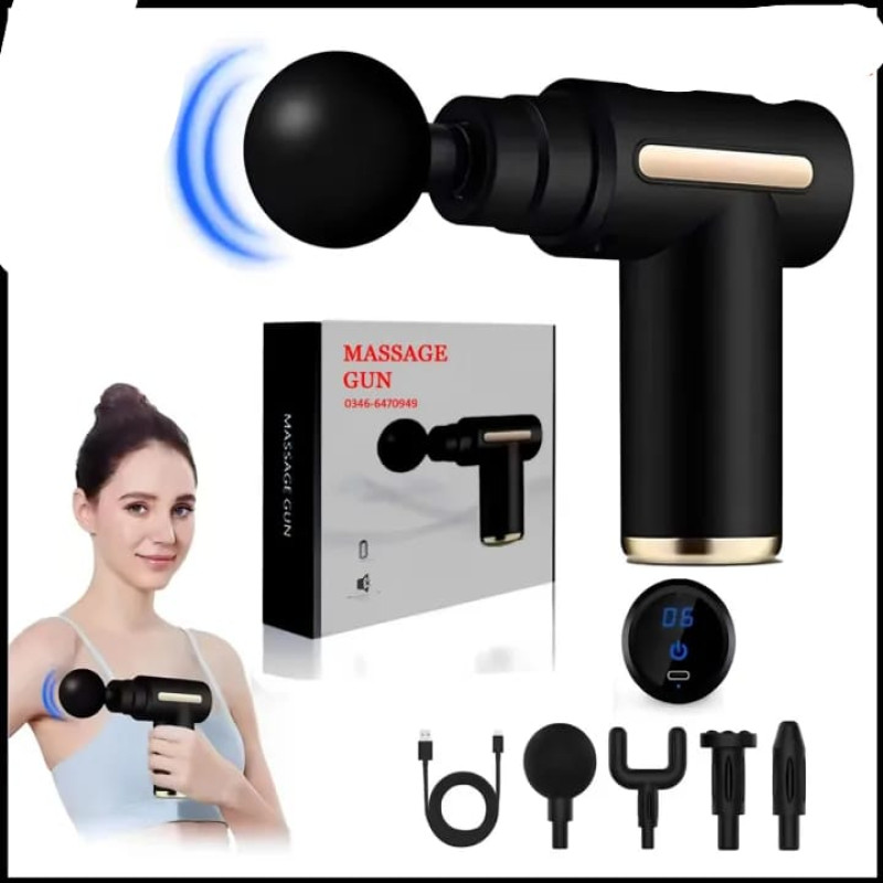 Heavy-Duty 5-in-1 Professional Deep Tissue Muscle Gun Massager