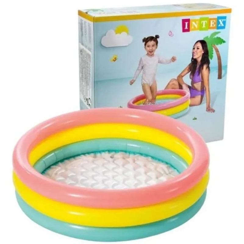 Intex Sunset Glow Inflatable Baby Swimming Pool (61cm x 22cm)