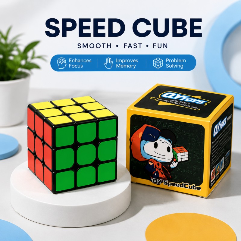 Planet Junior 3x3 Speed Rubik's Cube and Brain Teaser Puzzle