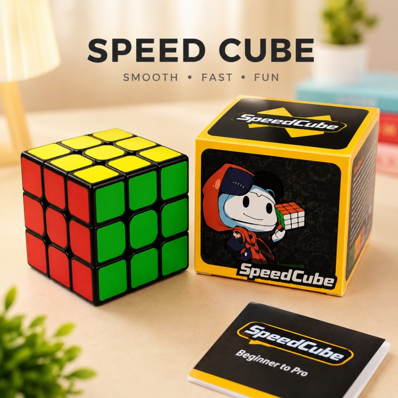 Planet Junior 3x3 Speed Rubik's Cube and Brain Teaser Puzzle
