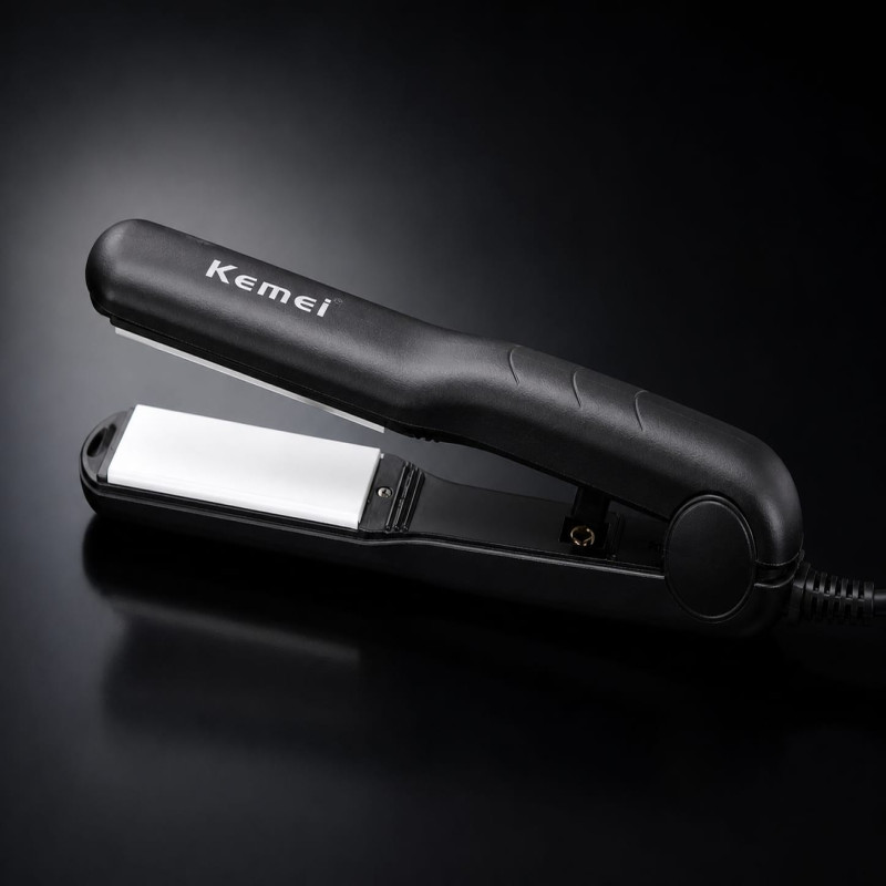 Kemei Professional Hair Straightener Model KM-324 - Fast Heating Ceramic Flat Iron