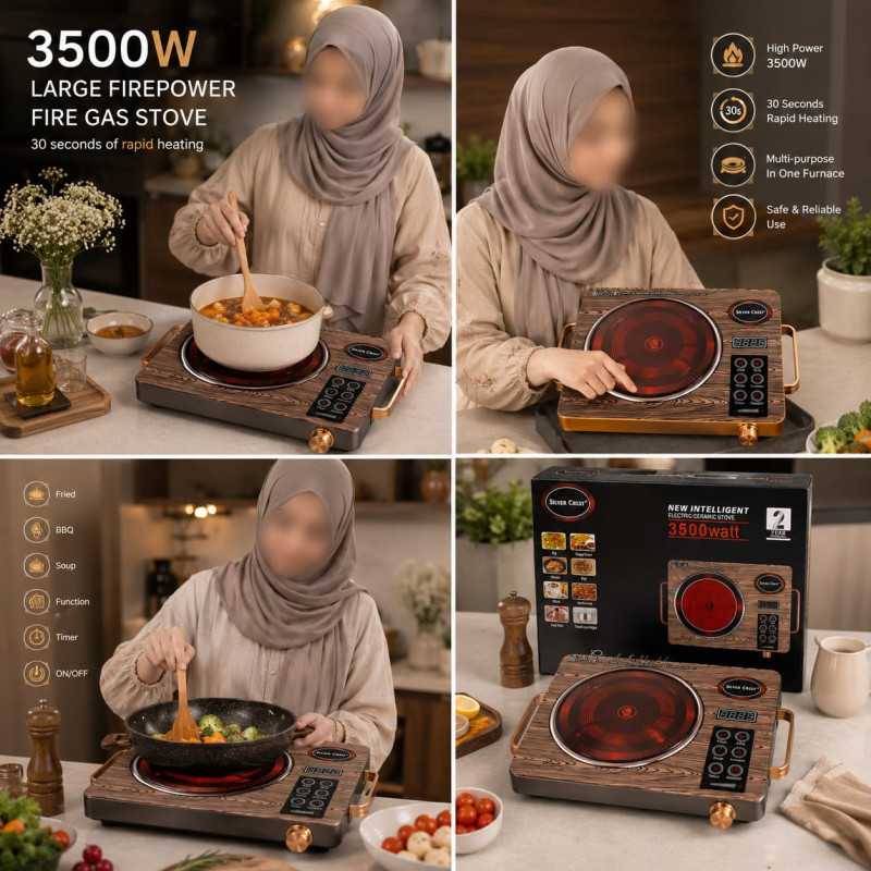 Haiger Malaysia Infrared Cooker Inverter - Model SV-13 2200W Digital Electric Stove