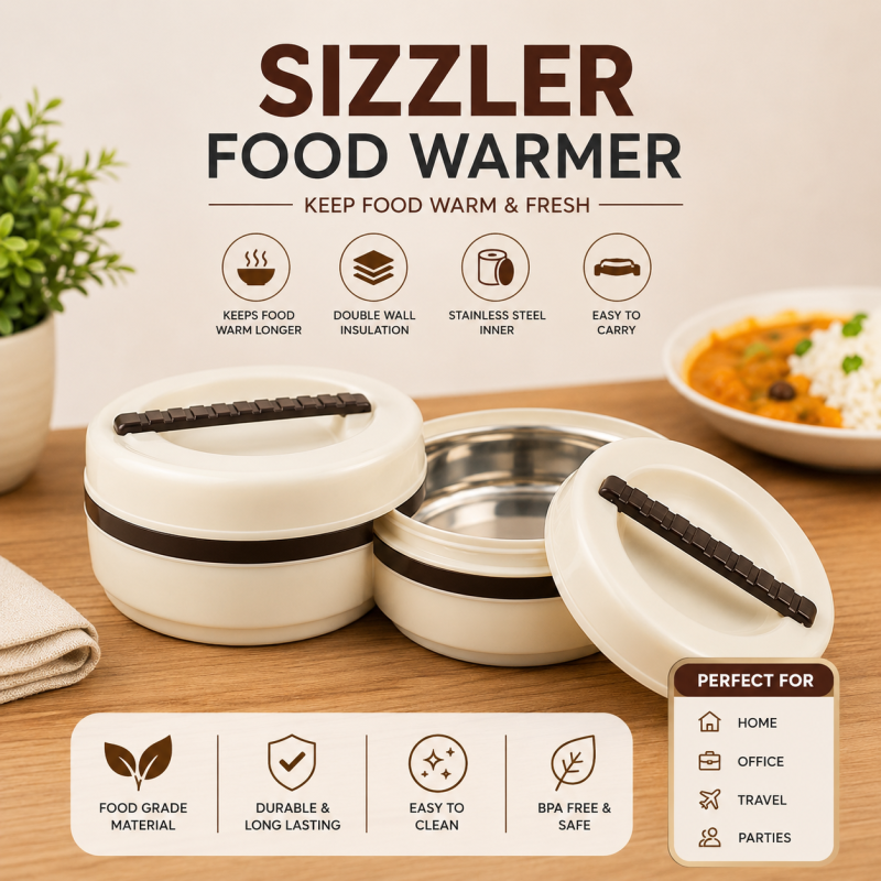 Tower Sizzler Insulated Stainless Steel Food Warmer Casserole