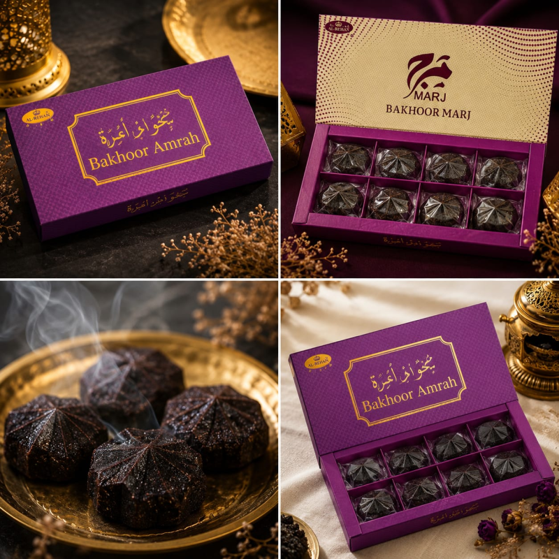 Bakhoor Amrah Traditional Oriental Home Fragrance - Premium Incense Blocks