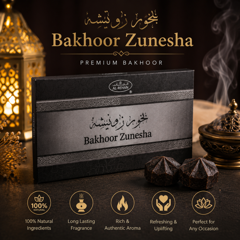 Bakhoor Zunesha Traditional Oriental Home Fragrance - Premium Incense Blocks