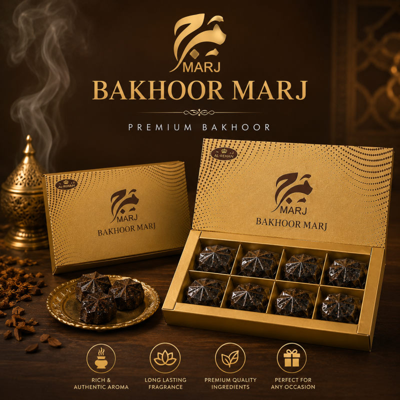 Bakhoor Marj Traditional Oriental Home Fragrance - Premium Incense Blocks