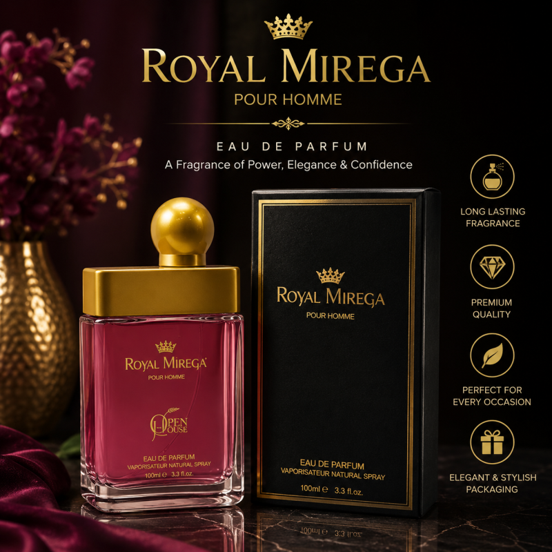 Royal Mirega Pour Homme Luxurious Eau de Parfum for Men - 100ml