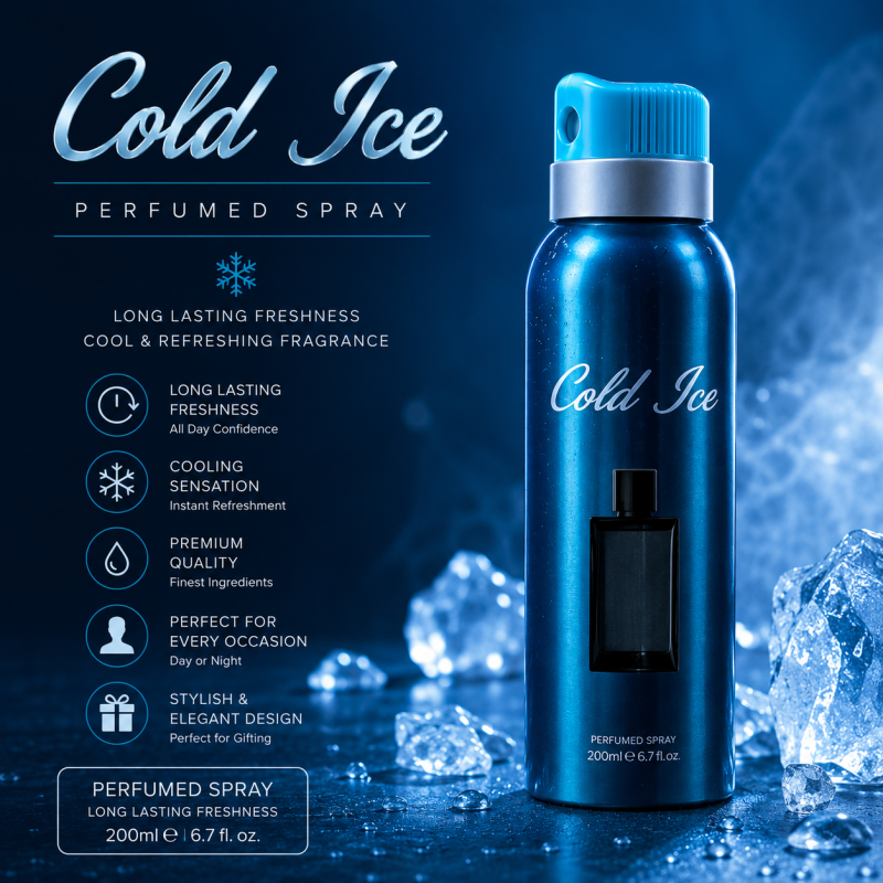 Cold Ice Refreshing Men's Fragrance Body Spray - 200ml