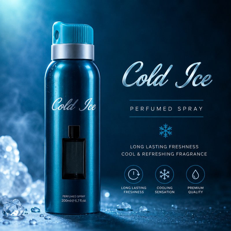 Cold Ice Refreshing Men's Fragrance Body Spray - 200ml